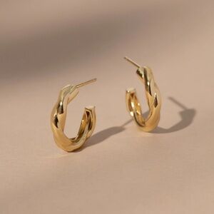 Uncommon James Vermeil Twisted Hoop Earrings